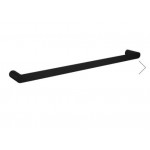 Esperia Matte Black Solid Brass Single Towel Rail 600mm